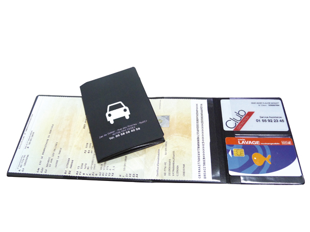 Ref. 1143 – Porte carte grise + 2 cartes essence